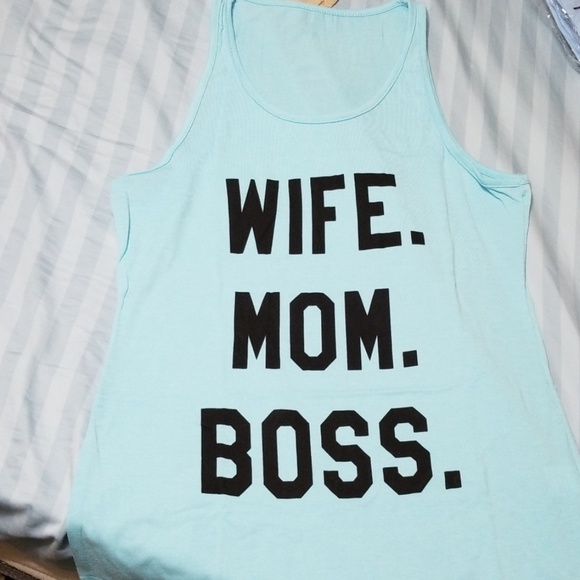 SOLD! Wife*Mom*Boss Tank - Picture 3 of 11